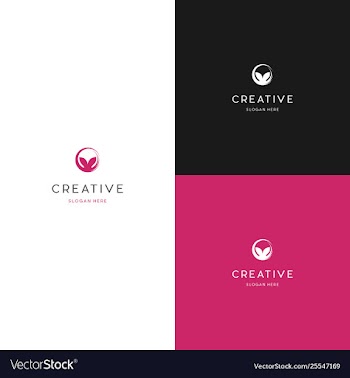 Whales tail creative business logo design vector image