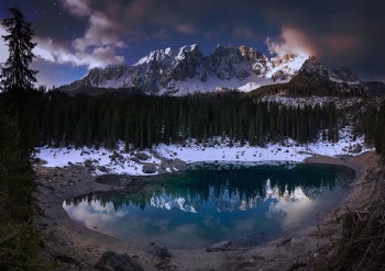 what a mood at lago di carezza, italy