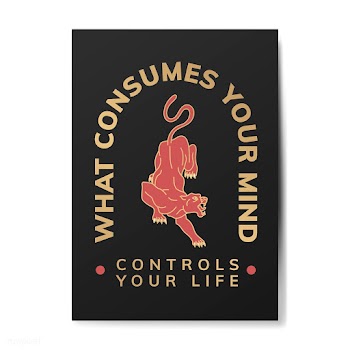 What consumes your mind illustration | Free stock vector - 557933