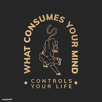 What consumes your mind illustration | Free stock vector - 557972