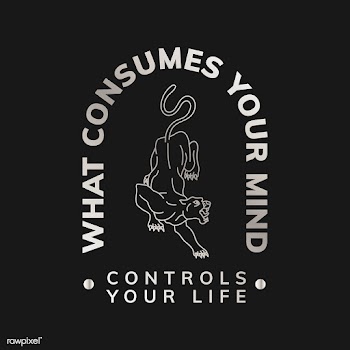 What consumes your mind illustration | Free stock vector - 557987