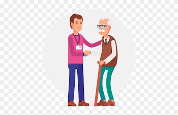 What Is A “seniors Helper” - Medical Social Worker Cartoon