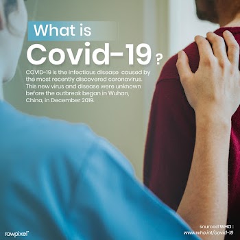 What is COVID-19? social template source WHO mockup | Free  illustration - 2305025