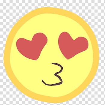 Whats in Love, heart eyes smiley transparent background PNG clipart