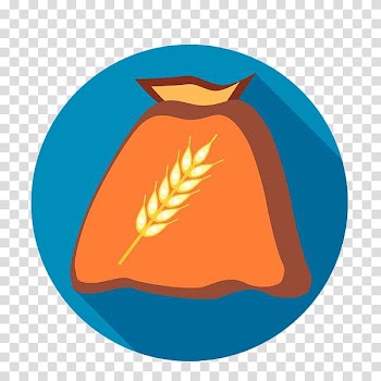 Wheat Cereal, The wheat bag in the round transparent background PNG clipart