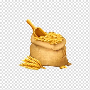 Wheat Gunny sack Bag , The wheat in the bag transparent background PNG clipart