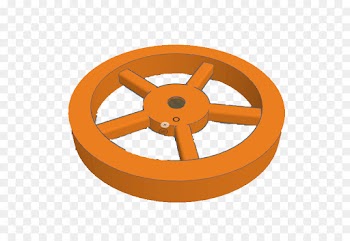 Wheel, Spoke, Tinkercad, Orange PNG