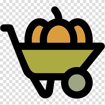 Wheelbarrow Scalable Graphics Transport Architectural engineering Icon, pumpkin transparent background PNG clipart