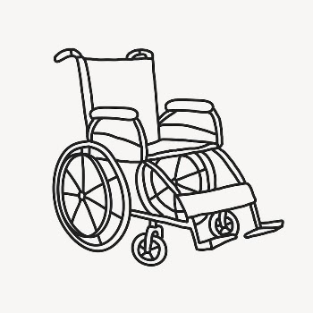 Wheelchair doodle clipart, hospital illustration | Free Vector Illustration - rawpixel