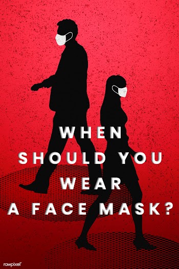 When should you wear a face mask social banner template mockup | Free  illustration - 2308769