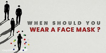 When should you wear a face mask social banner template mockup | Free  illustration - 2310240