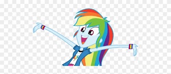 When We Get Back To The Dorm, We All Spread Out In - Rainbow Dash Human Equestria Girls