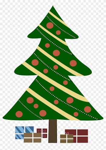 Where To Download Free Clip Art Of Christmas Trees - Christmas Tree Cartoon With Presents