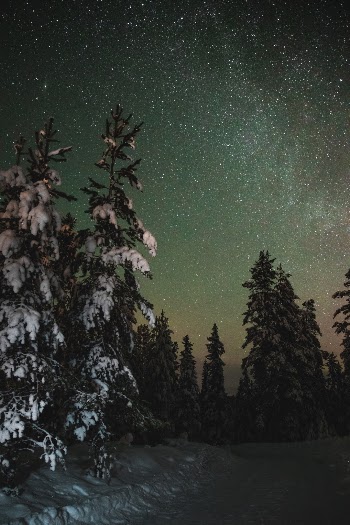 While on a trip to Dalarna, central Sweden, we were blessed with clear skies and lovely thick snow.
