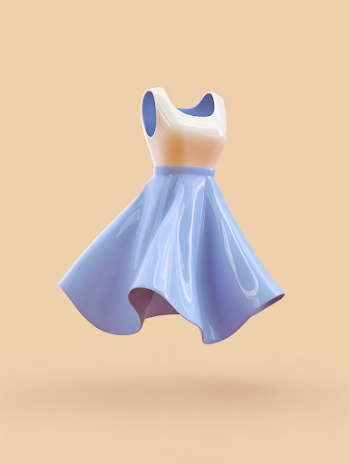 Whimsical 3D Fashion Dress Design