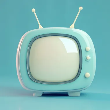 Whimsical 3D TV: Modern Minimalist Charm