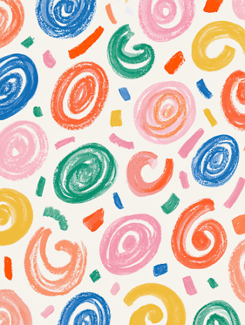 Whimsical Birthday Party Confetti Pattern