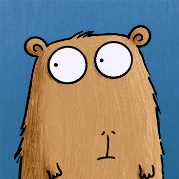 Whimsical Capybara-like Rodent Character