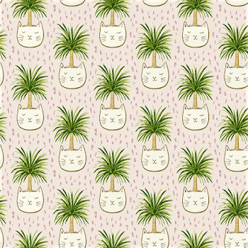 Whimsical Cat Planter Pattern