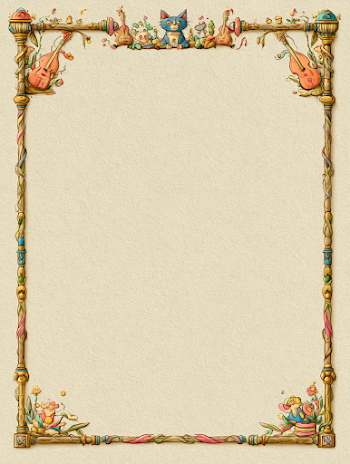 Whimsical Decorative Certificate Background