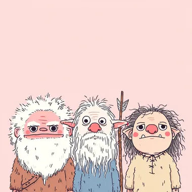 Whimsical Fantasy Creatures: Cartoon NPC Characters Whimsical Fantasy Creatures: Cartoon NPC Characters