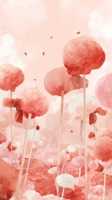 Whimsical Giant Lollipop Flowers in Candy Field Whimsical Giant Lollipop Flowers in Candy Field