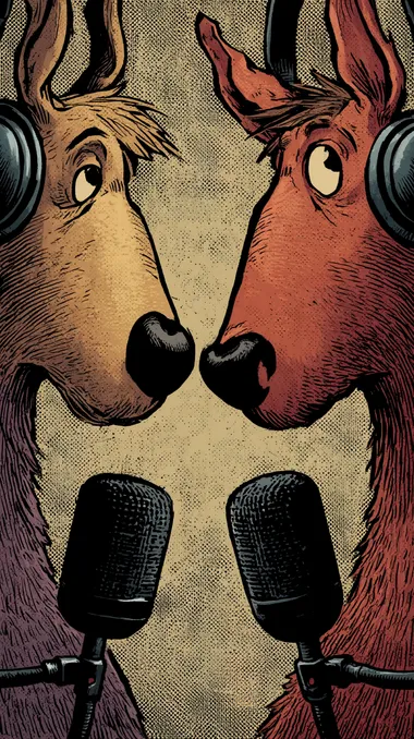 Whimsical Podcasting Animals Whimsical Podcasting Animals
