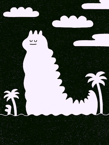 Whimsical Sleeping Giant in a Paper Sky
