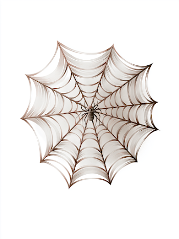 Whimsical Spider Web Illustration