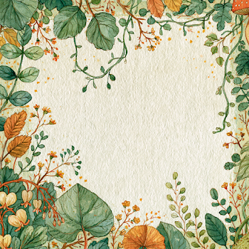 Whimsical Watercolor Decorative Frame