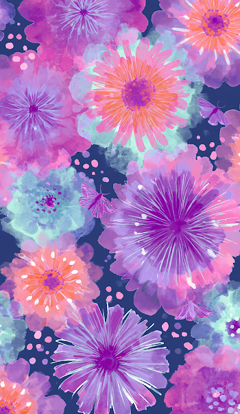 Whimsical Watercolor Floral Pattern