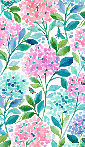 Whimsical Watercolor Floral Pattern