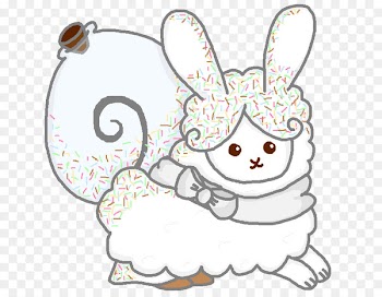Whiskers Domestic rabbit Hare Illustration Easter Bunny - wedding cake topper 