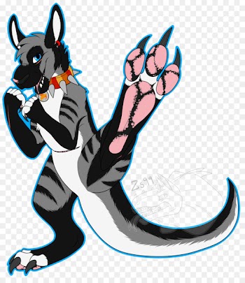 Whiskers Illustration Art Dog Cat - barefoot badge 
