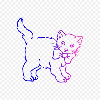 Whiskers Kitten Domestic short-haired cat Clip art -  