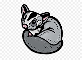 Whiskers Lapel pin Sugar glider Dog - Pin 