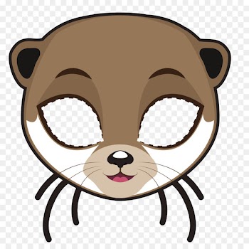Whiskers Mask Stock photography Illustration - Vector otter 
