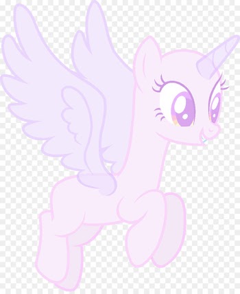 Whiskers Pony Image Winged unicorn Art - long neck 
