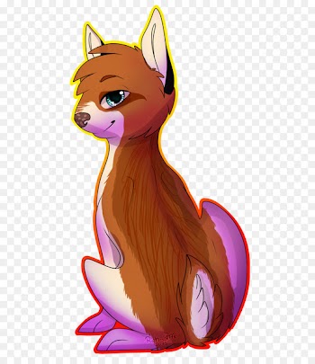 Whiskers Red fox Cat Horse Illustration - cat 
