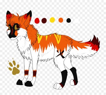 Whiskers Red fox Cat Illustration Paw - offspring poster 