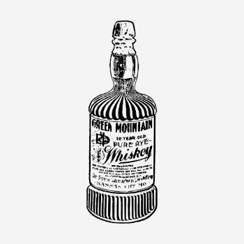 Whiskey bottle drawing, alcoholic beverage | Free Photo - rawpixel