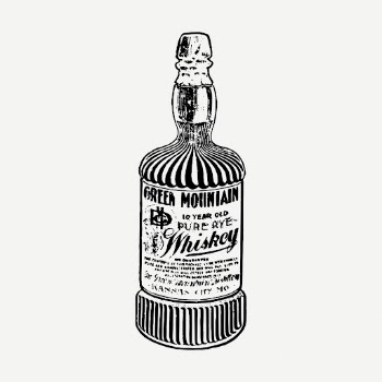 Whiskey bottle drawing, alcoholic beverage | Free PSD - rawpixel