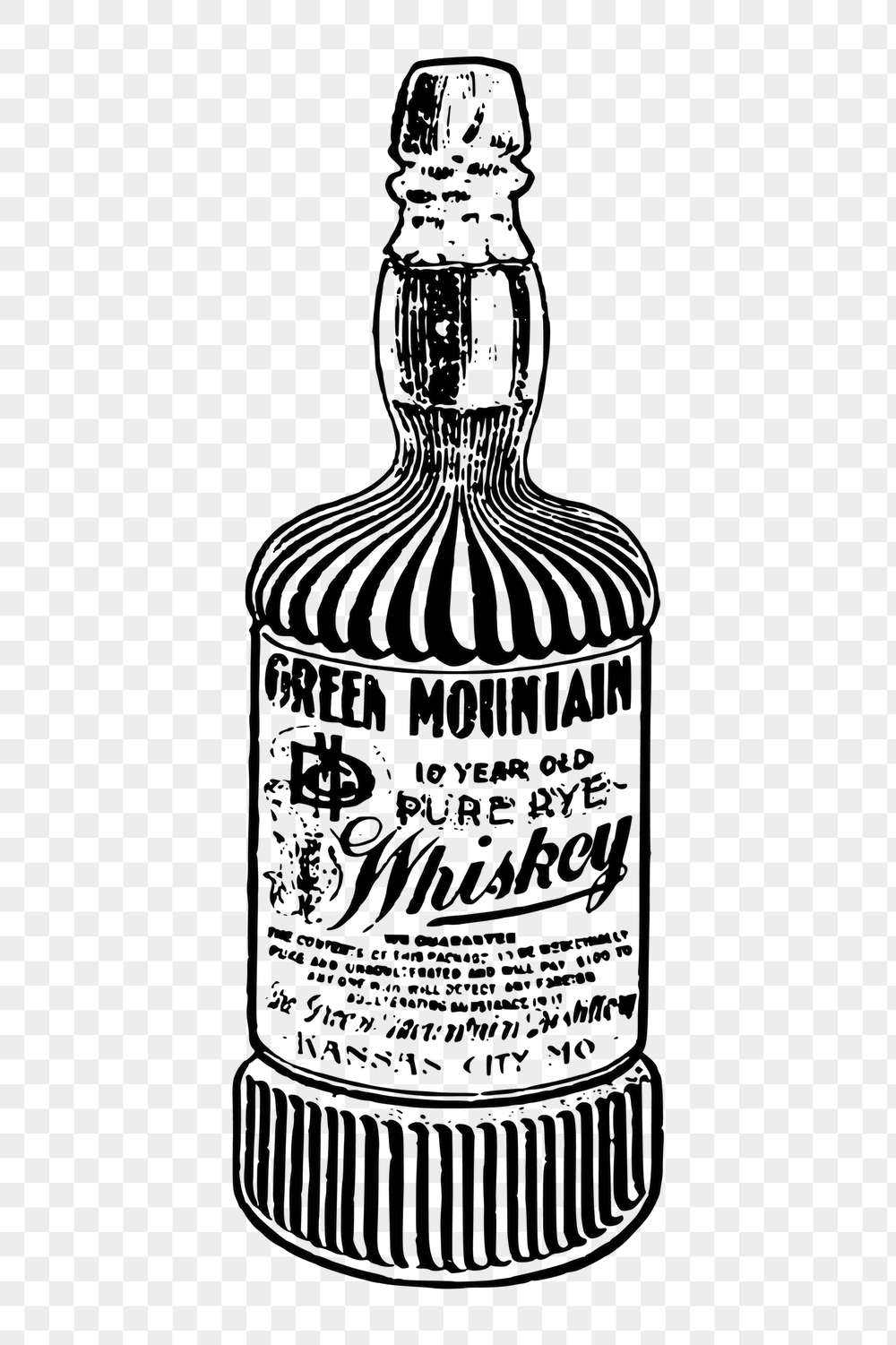 Whiskey bottle png sticker, alcoholic | Free PNG - rawpixel
