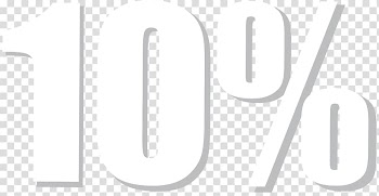 White 10% text, Logo Brand White Design,,10 Off Sale transparent background PNG clipart