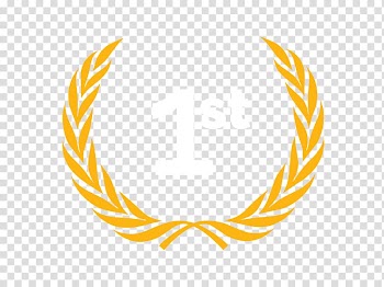 White 1st illustration, Laurel wreath Bay Laurel , gold leaf transparent background PNG clipart