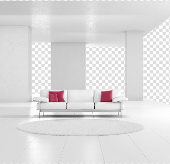 White 3-seat couch, Light fixture Wall Living room Interior Design Services Air purifier, White simple living room decoration transparent background PNG clipart
