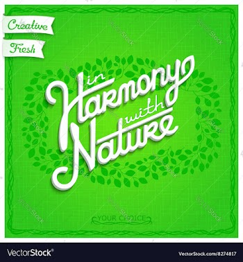 White 3D lettering on floral background vector image