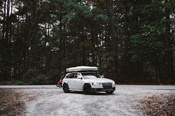 white 4-door hatchback