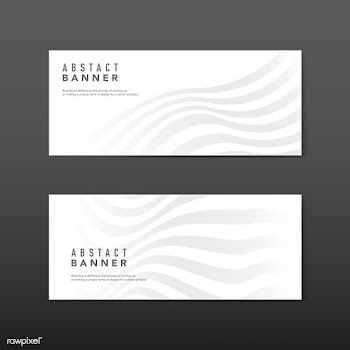 White abstract banner design vectors | Free stock vector - 538169