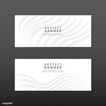 White abstract banner design vectors | Free stock vector - 538181